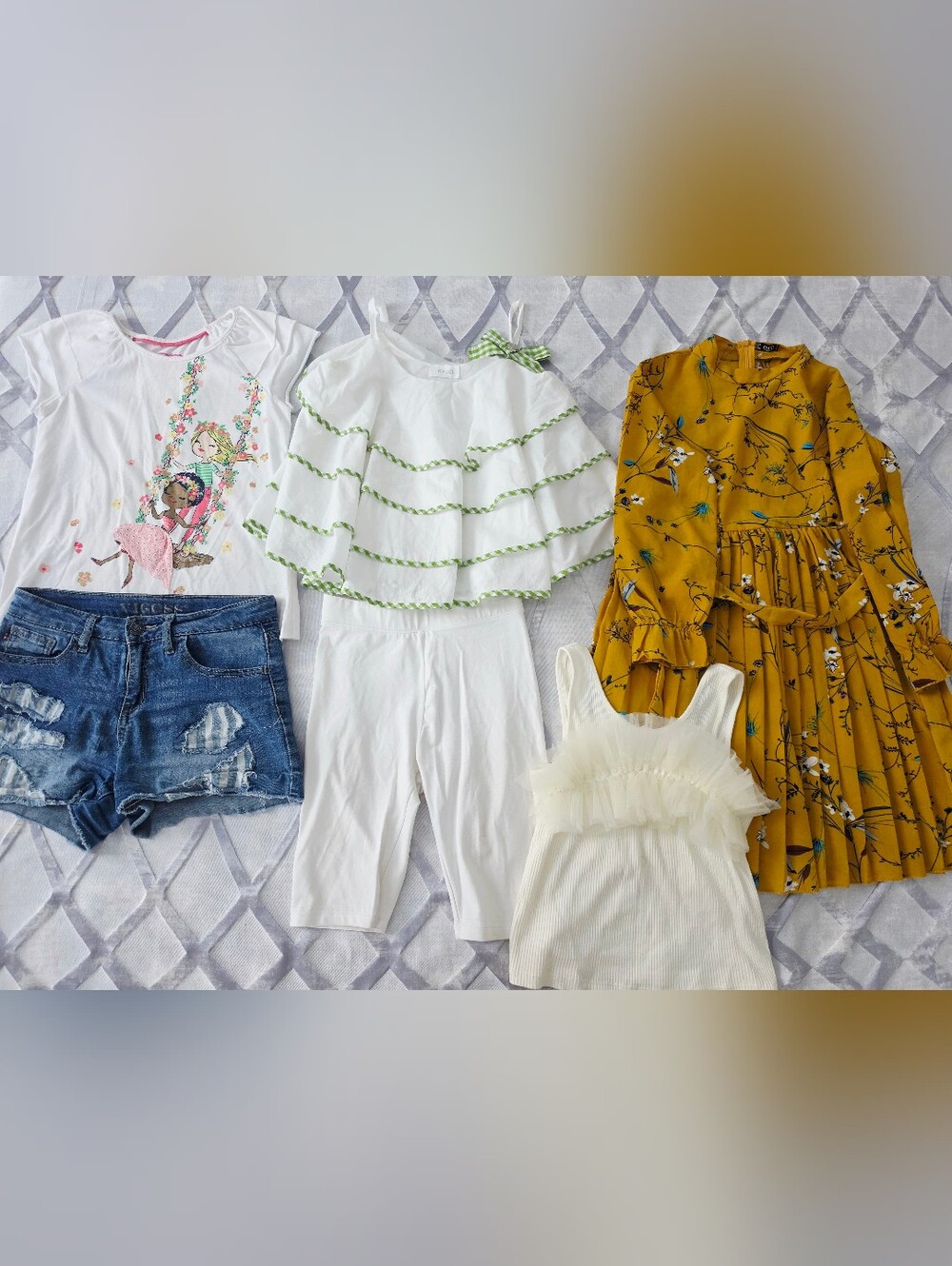 Girls Size 10 Clothing Lot (6 Pcs) - Zara, Gaudi, Vigoss - Great Condition